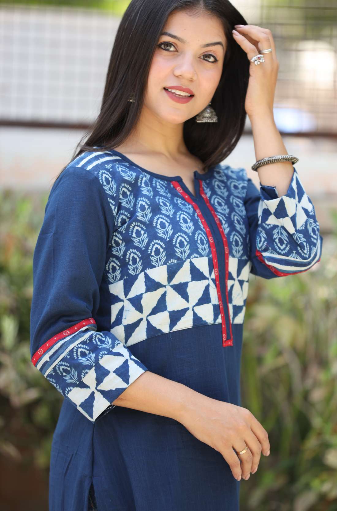 Indigo Pure Cotton Kurti