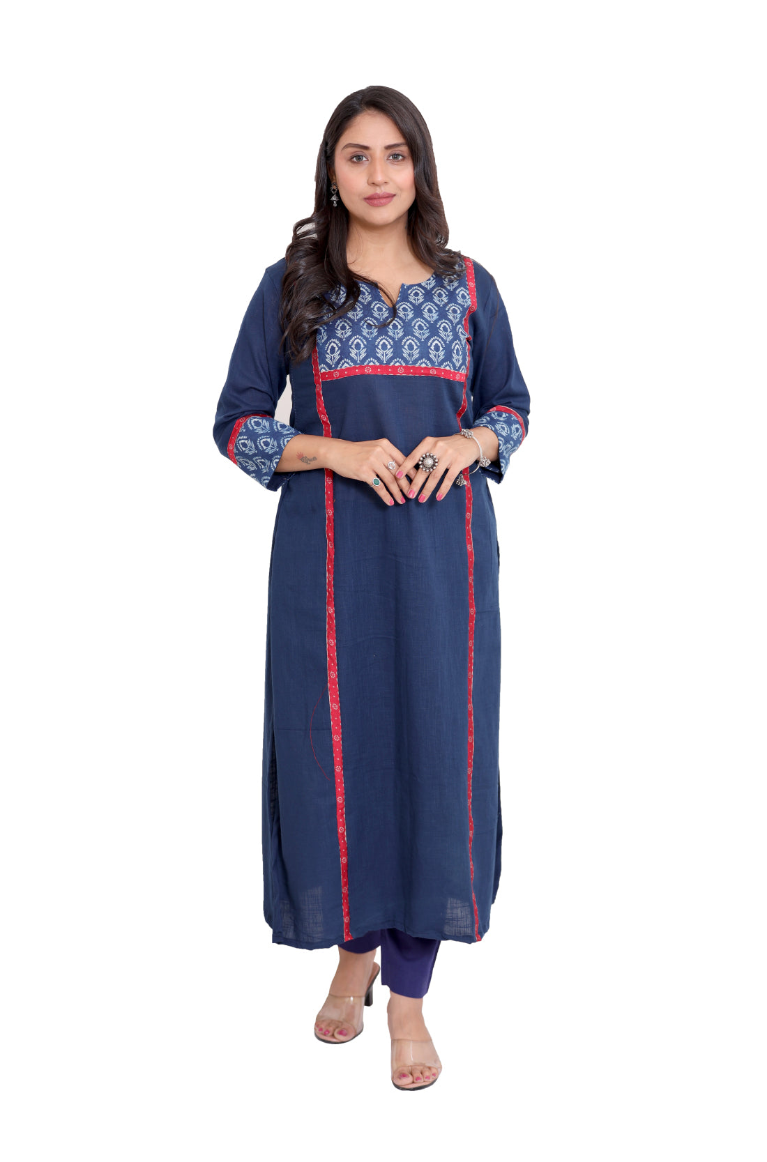 Indigo pure cotton kurti for women