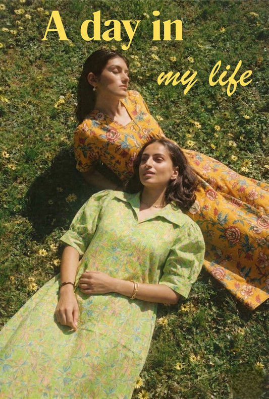 Front image of 2 women wearing jaipur printed dress for the summers.