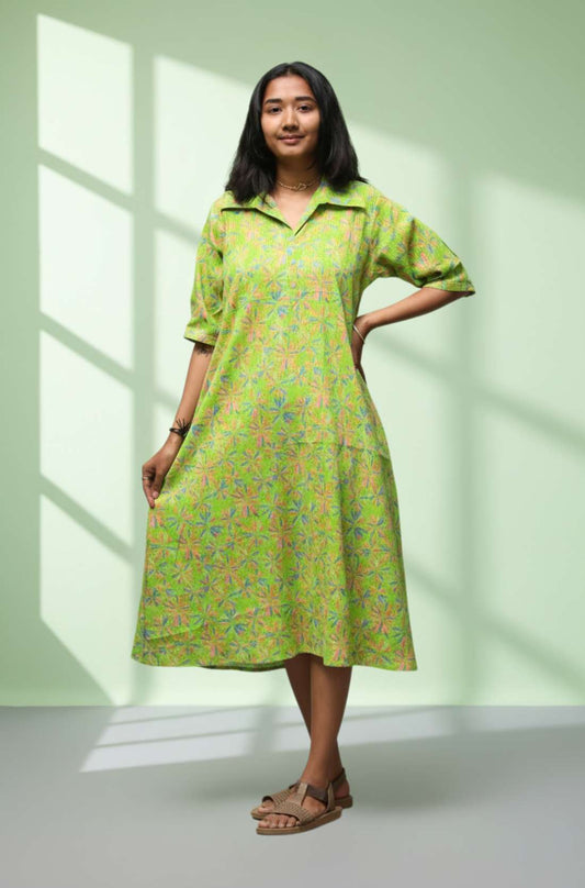 Printed Cotton frock style kurti