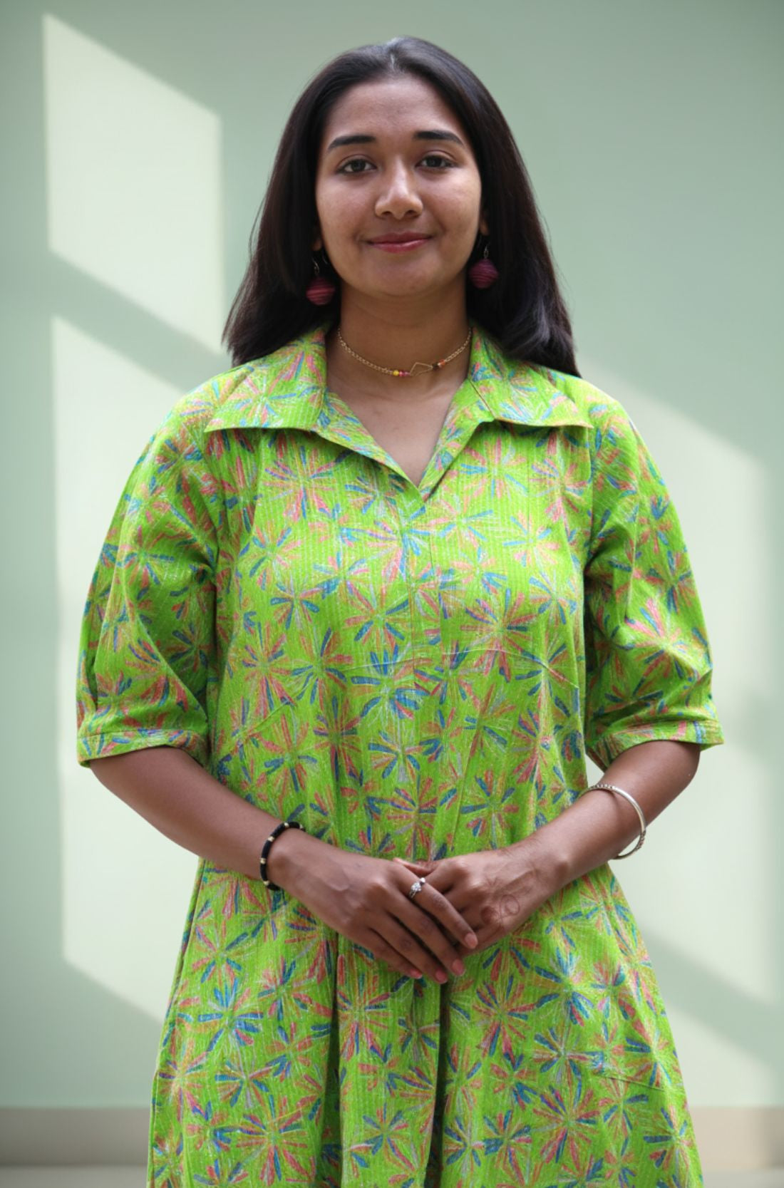 Printed Cotton frock style kurti