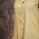 Beige Rayon Women’s Top –  Close-up