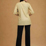 Beige Rayon Women’s Top – Back View