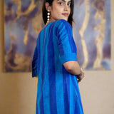 Blue tunic with Mirror Handwork – Back View