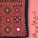 Black Kurti Fabric – Embroidery Close-Up