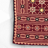 Black Kurti Fabric – Block printed Close-Up