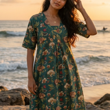 Cotton printed frock style kurti
