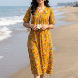 Cotton printed frock style kurti