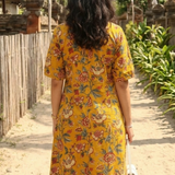 Cotton printed frock style kurti