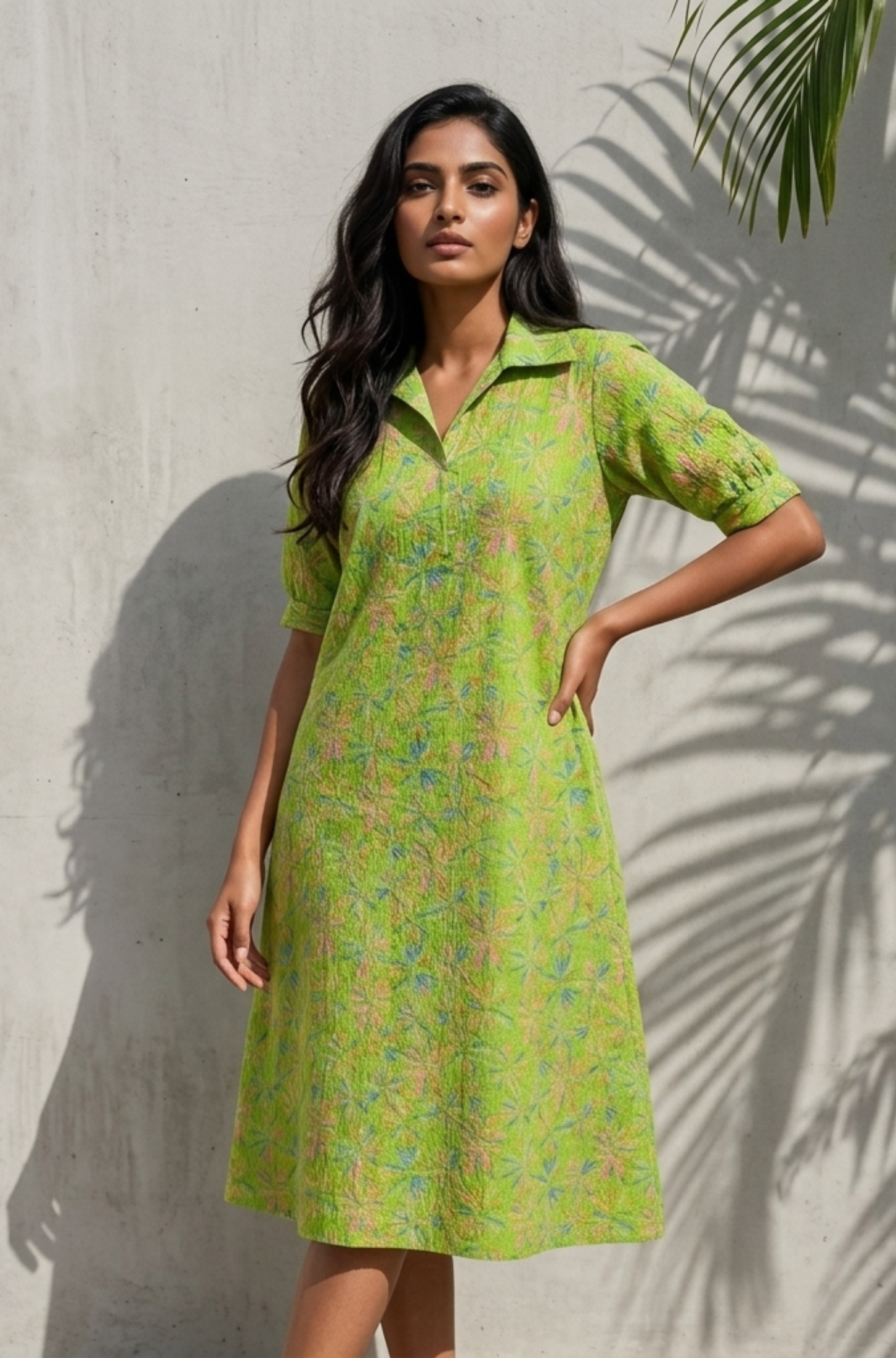 Printed Cotton frock style kurti