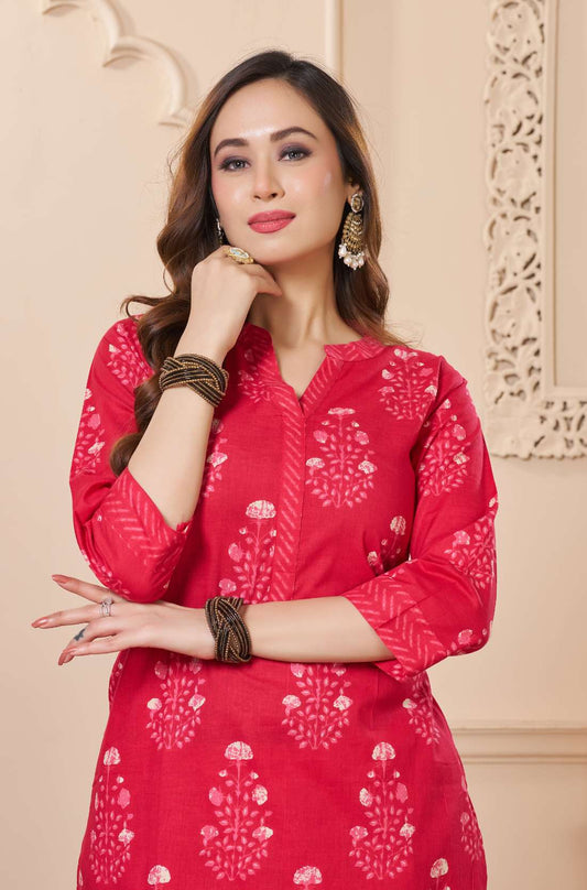 High-detail shot of the wine-purple kurta - focusing on the horizontal geometric thread work - and the textured finish of the cotton-silk blend.