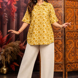 Yellow vanaspati Full view shirt