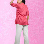 Dark Peach colour Rayon Top for Casual Wear – Styled Suggestion