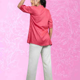 Dark Peach colour Rayon Top for Casual Wear – Styled Suggestion